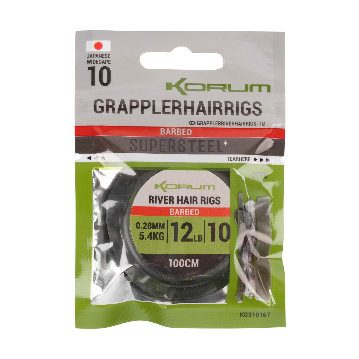 Korum river grappler hair rigs