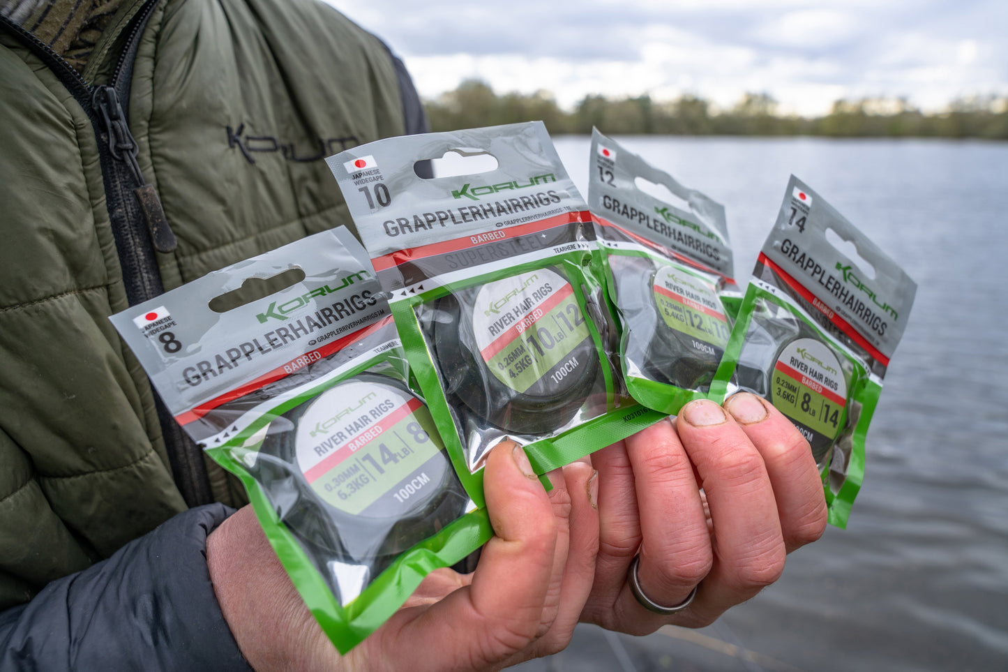 Korum river grappler hair rigs
