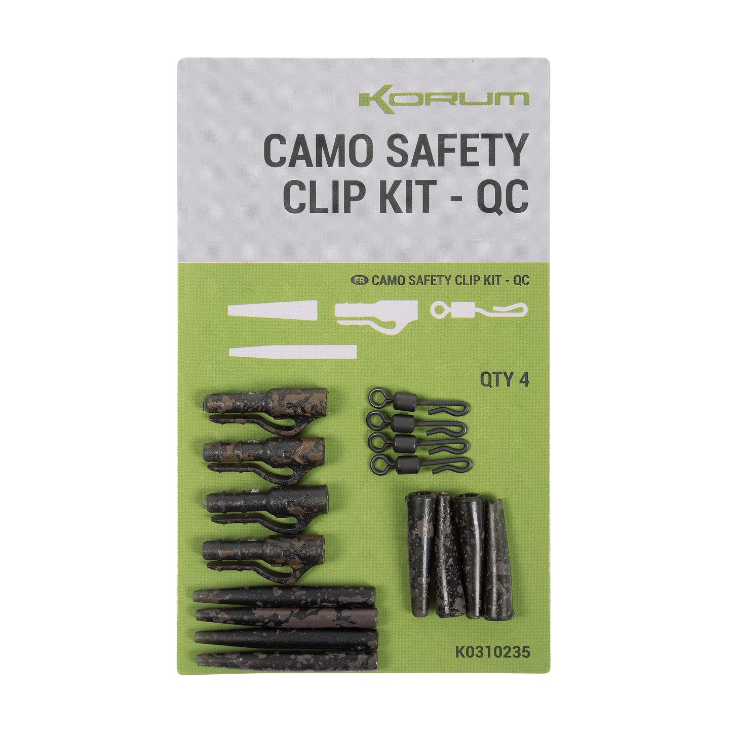 Korum camo safety clip kit qc