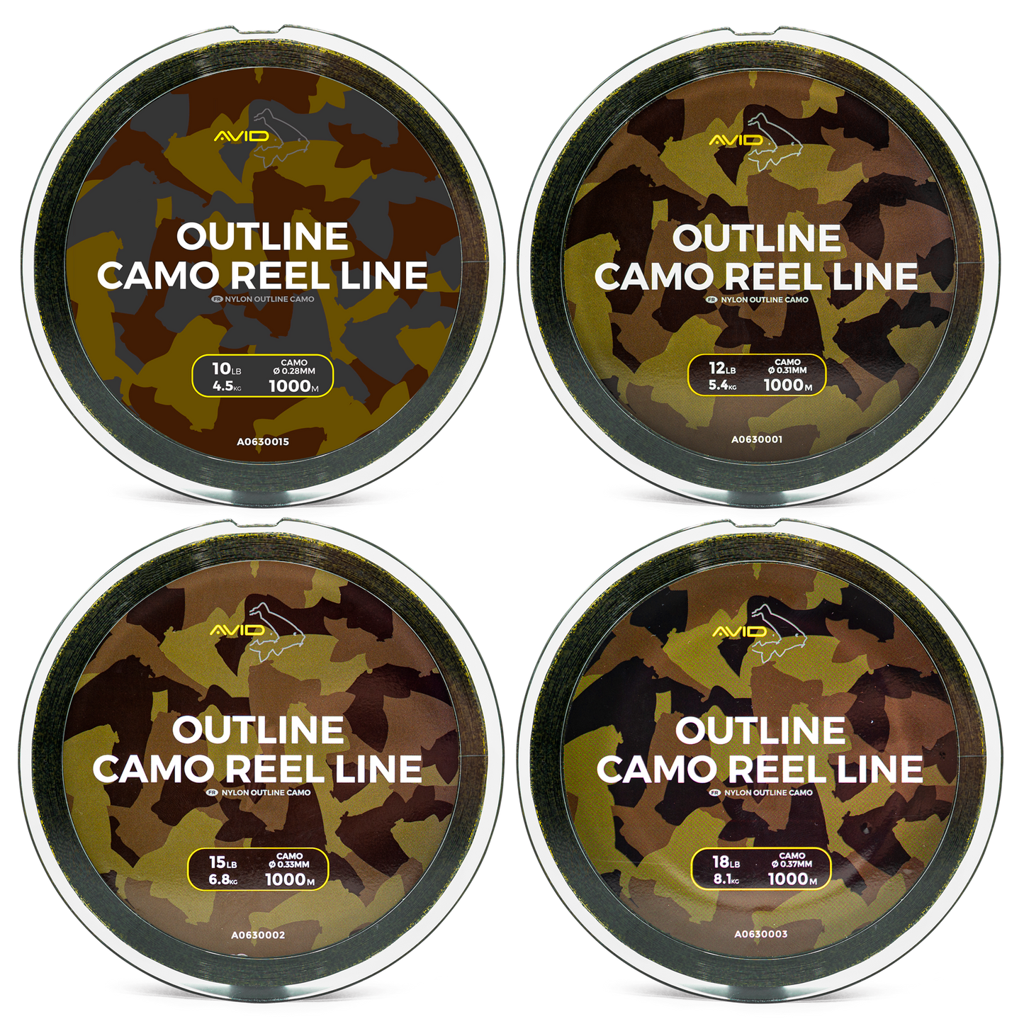 Avid outline camo reel line