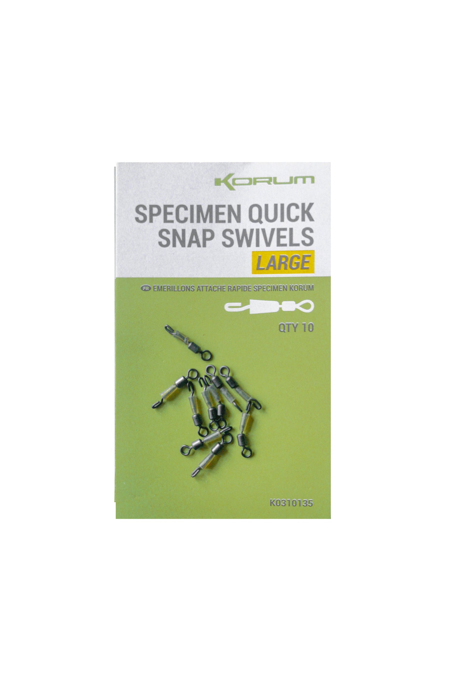 Korum specimen quick snap swivels
