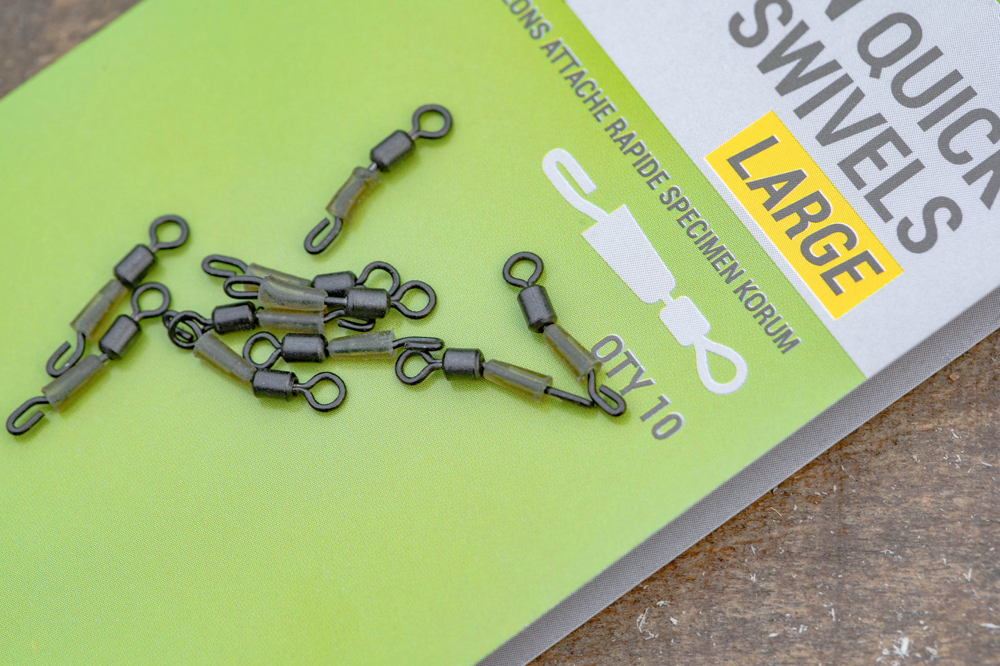 Korum specimen quick snap swivels