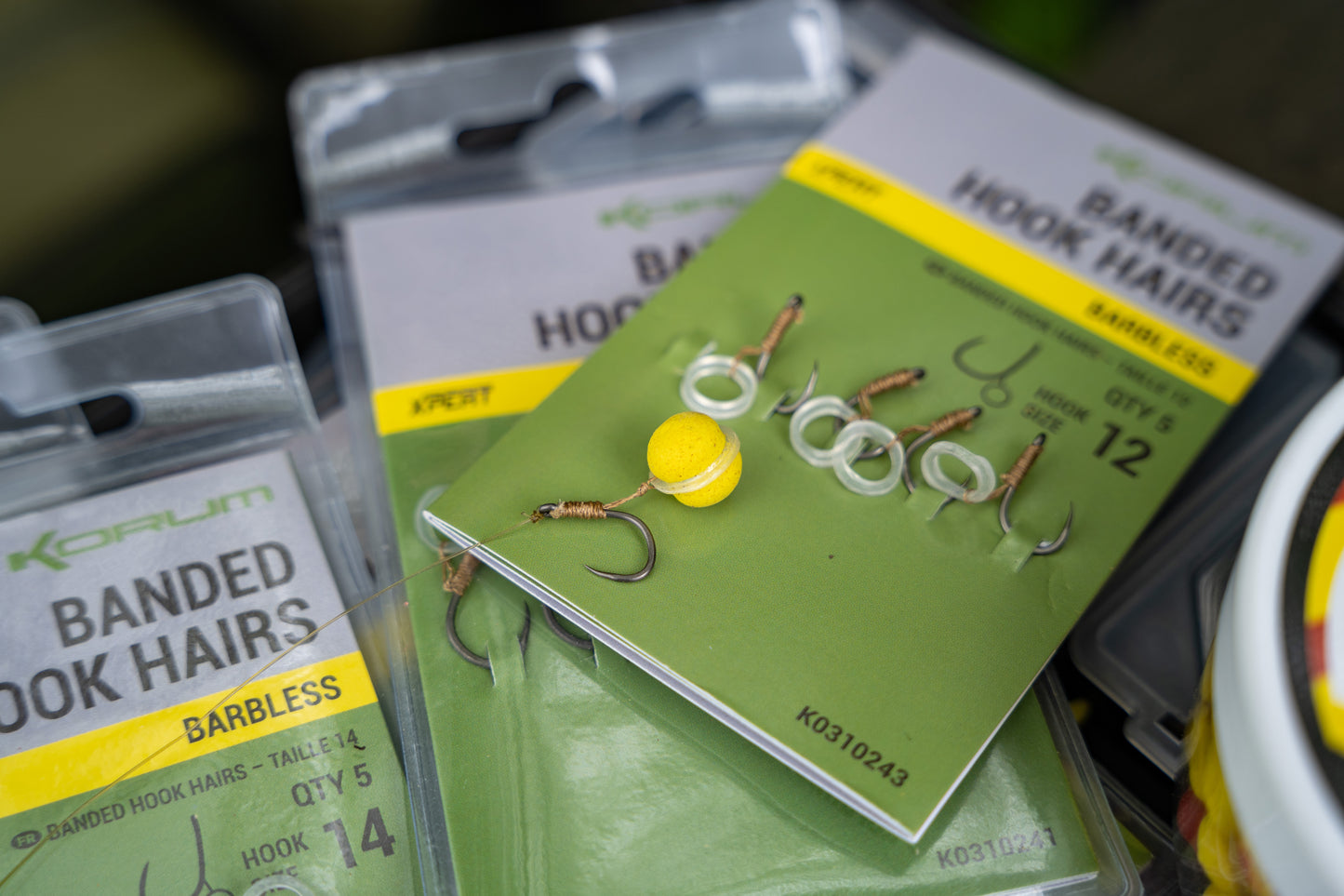 Korum banded hook hairs