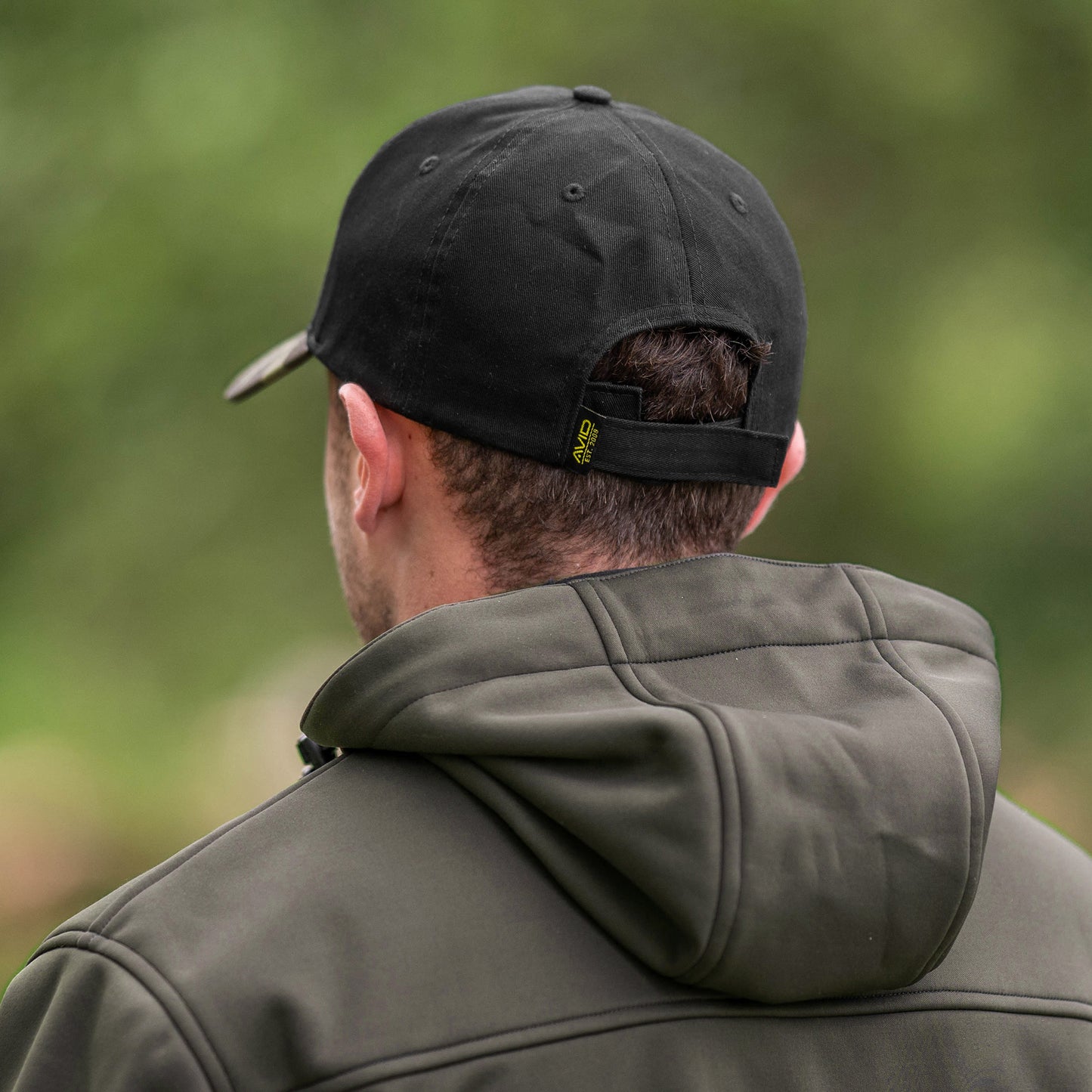 Avid black and camo cap
