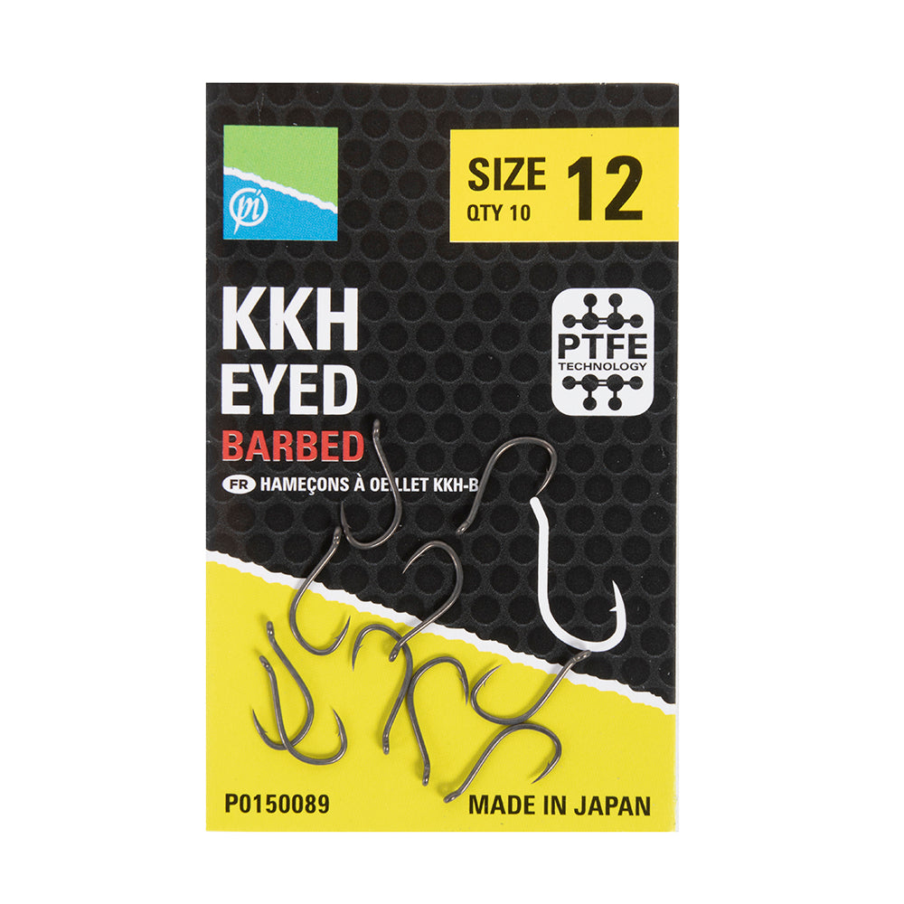 Preston kkh barbed hooks - eyed