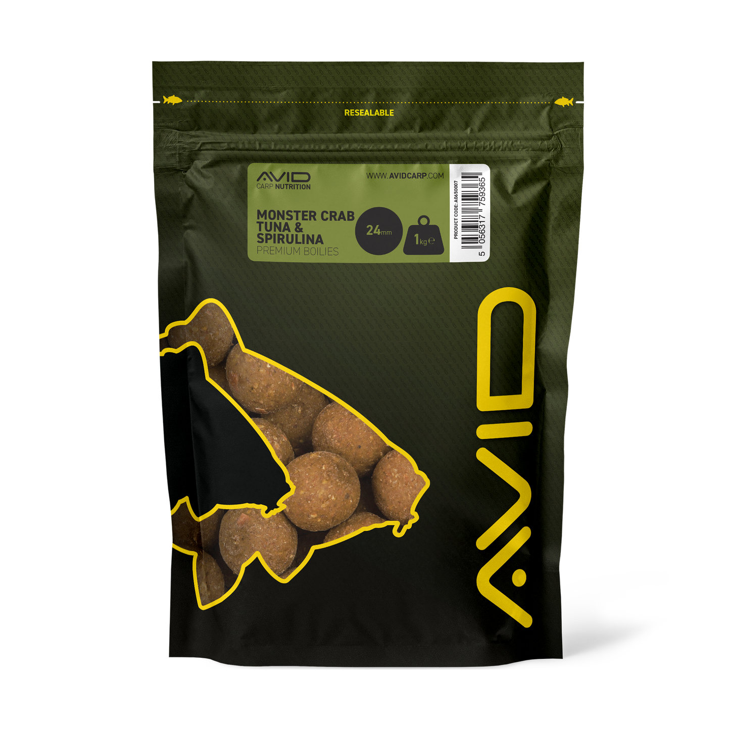 Monster Crab-Tuna & Spirulina Boilies