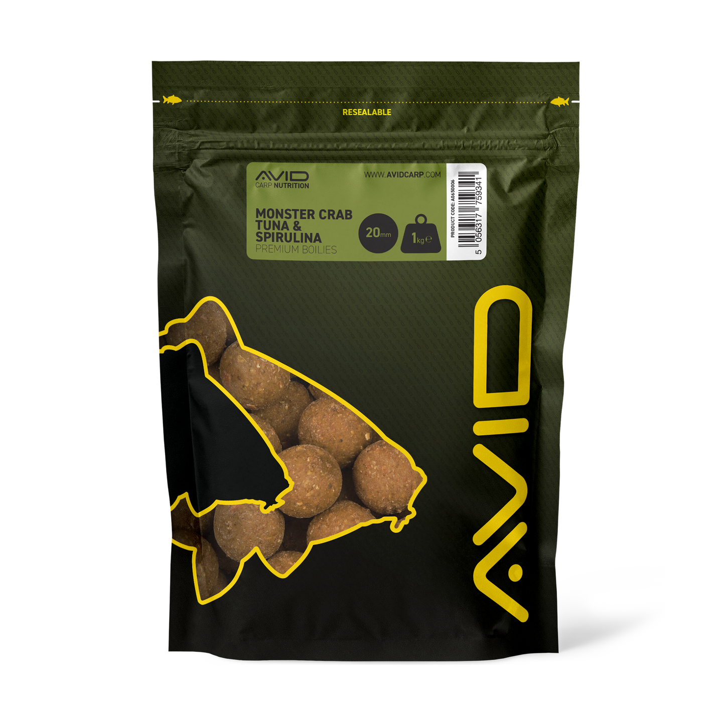 Monster Crab-Tuna & Spirulina Boilies