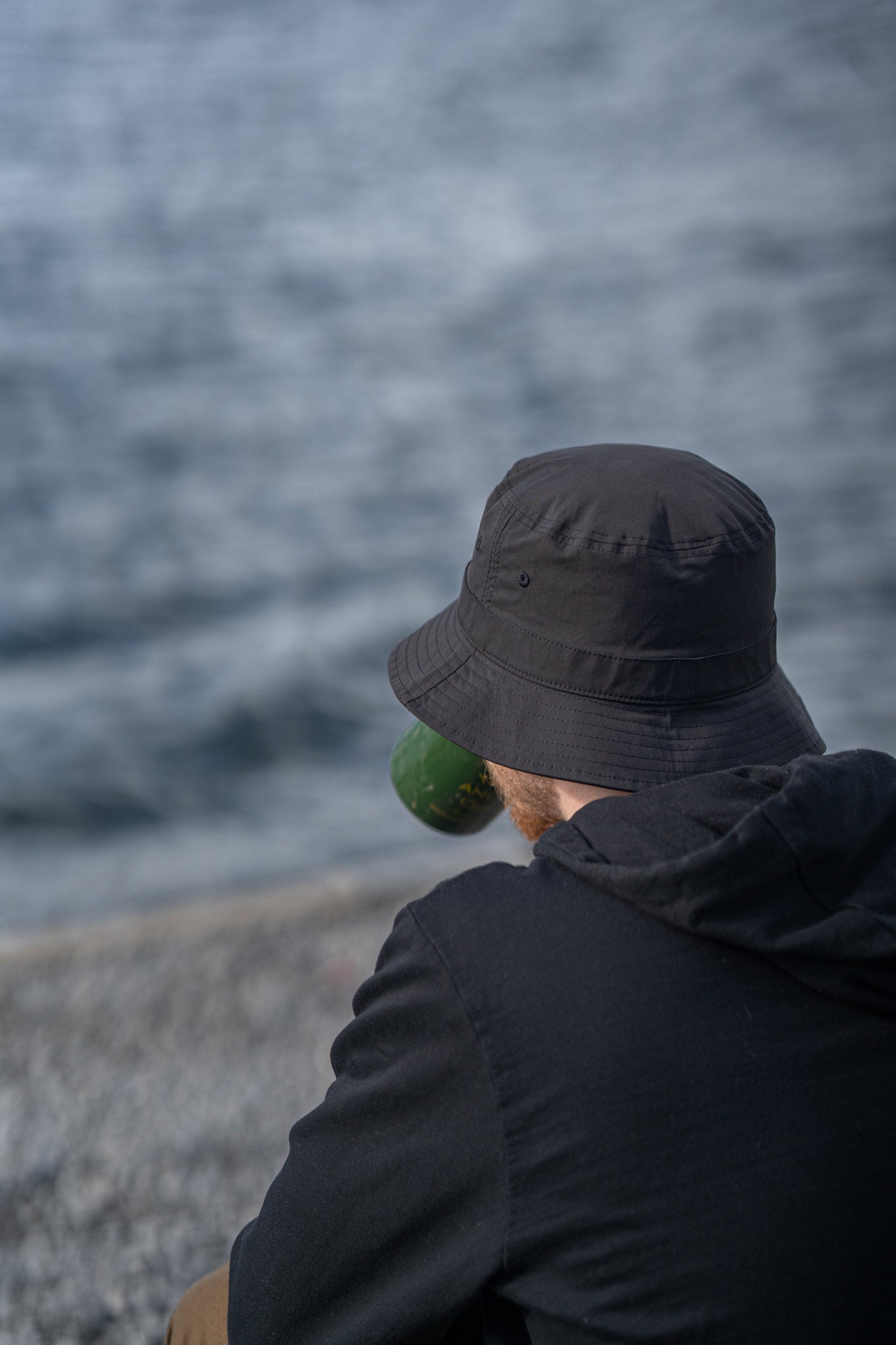 Stealth Black Bucket Hat