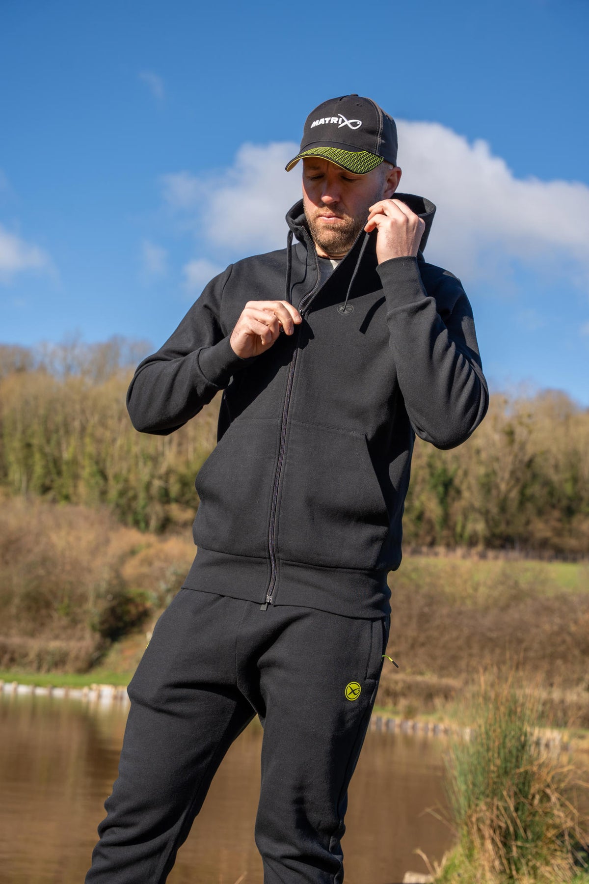 Black Stealth Zip Hoody