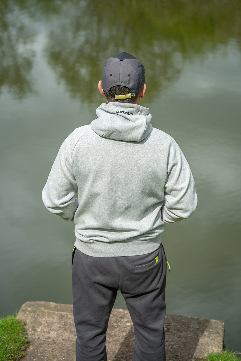 Black Edition Full Zip Hoody (Marl Grey / Lime)