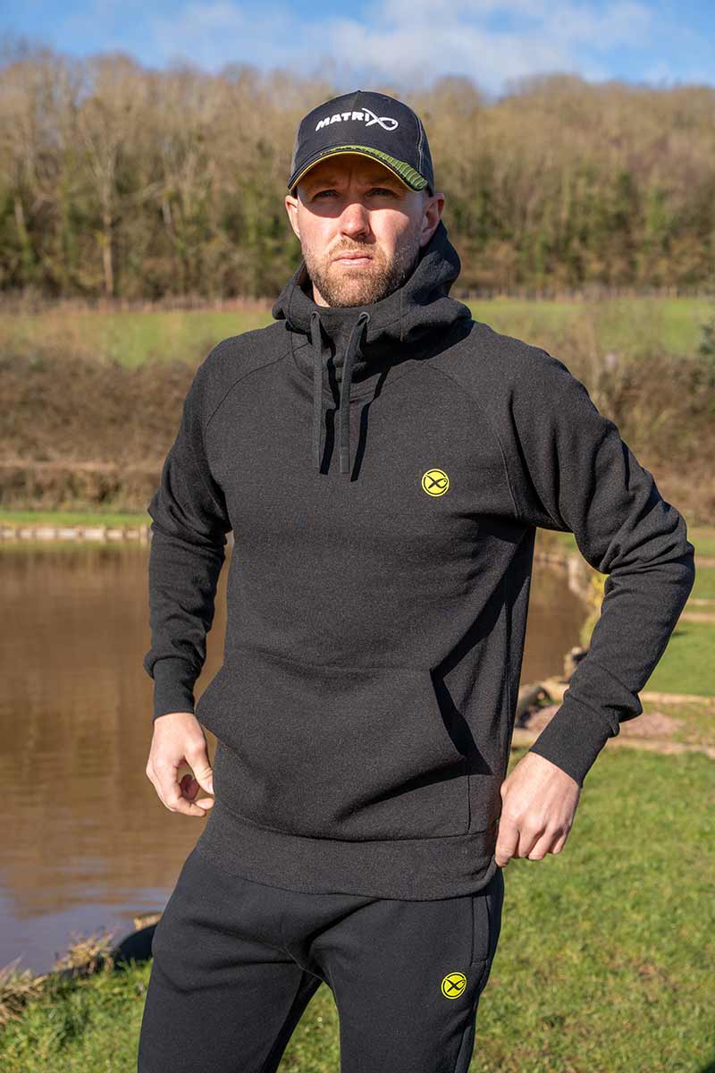 Pullover Hoody – Black Marl