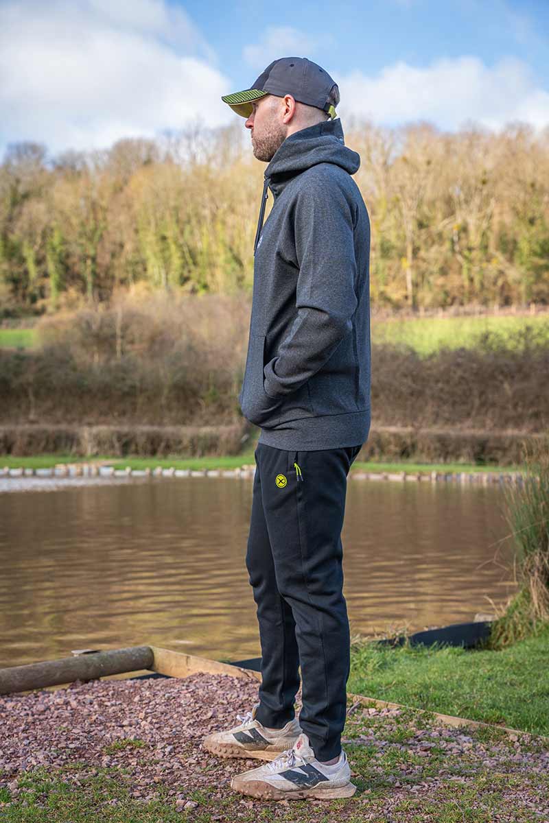 Zipped Hoody – Charcoal Marl