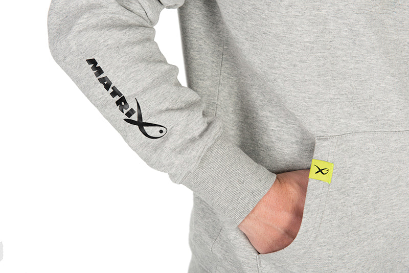 Black Edition Full Zip Hoody (Marl Grey / Lime)