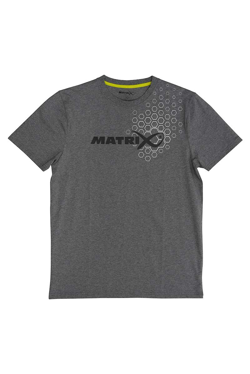 Hex Print T-Shirt (Grey Marl)