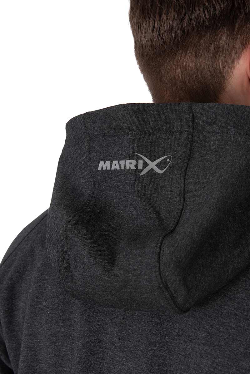 Zipped Hoody – Charcoal Marl