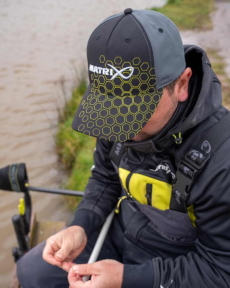 Hex Print Cap (Black)