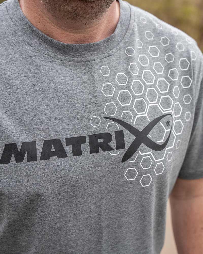 Hex Print T-Shirt (Grey Marl)
