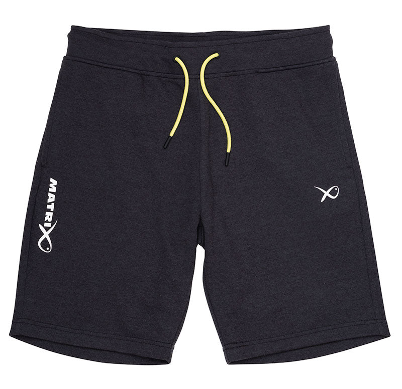 Minimal Black Marl Jogger Shorts