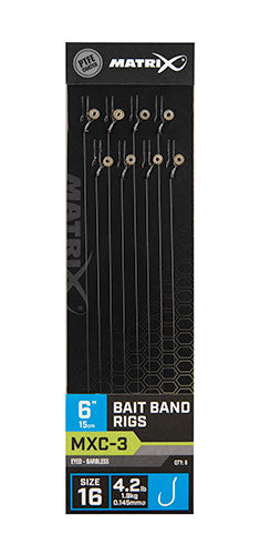 MXC-3 Bait Band Rigs 15cm/6ins