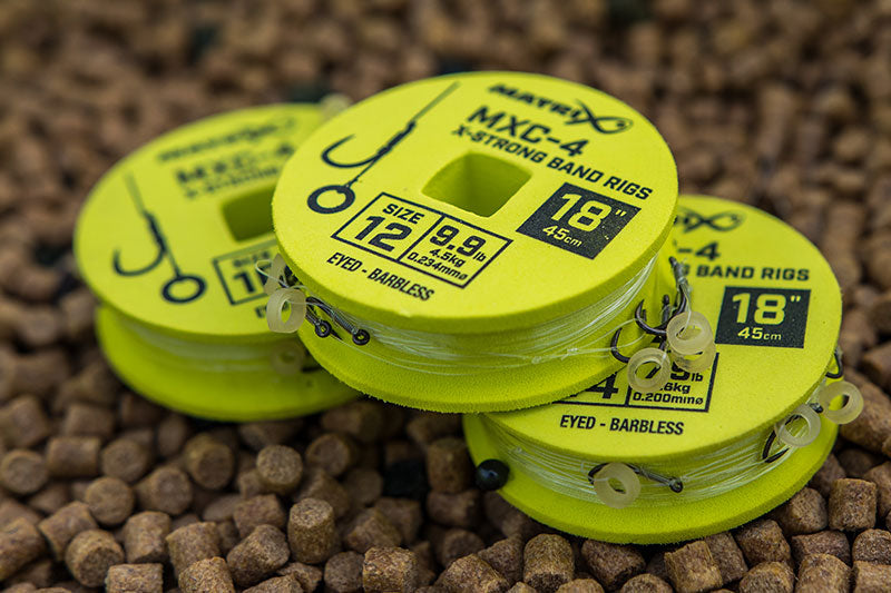 MXC-4 X-Strong Bait Band Rigs 45cm/18ins