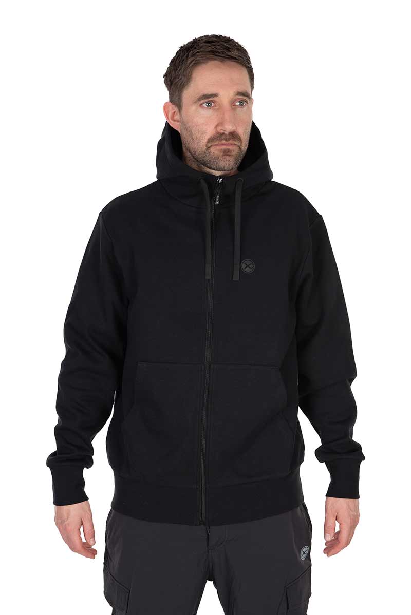 Stealth Zipped Hoody – Black