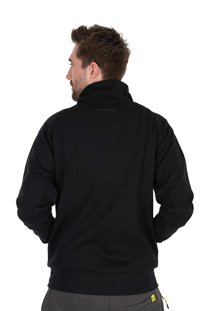 Black Edition ¼ Zip Sweater (Black / Lime)