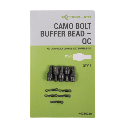 Korum camo bolt buffer bead qc