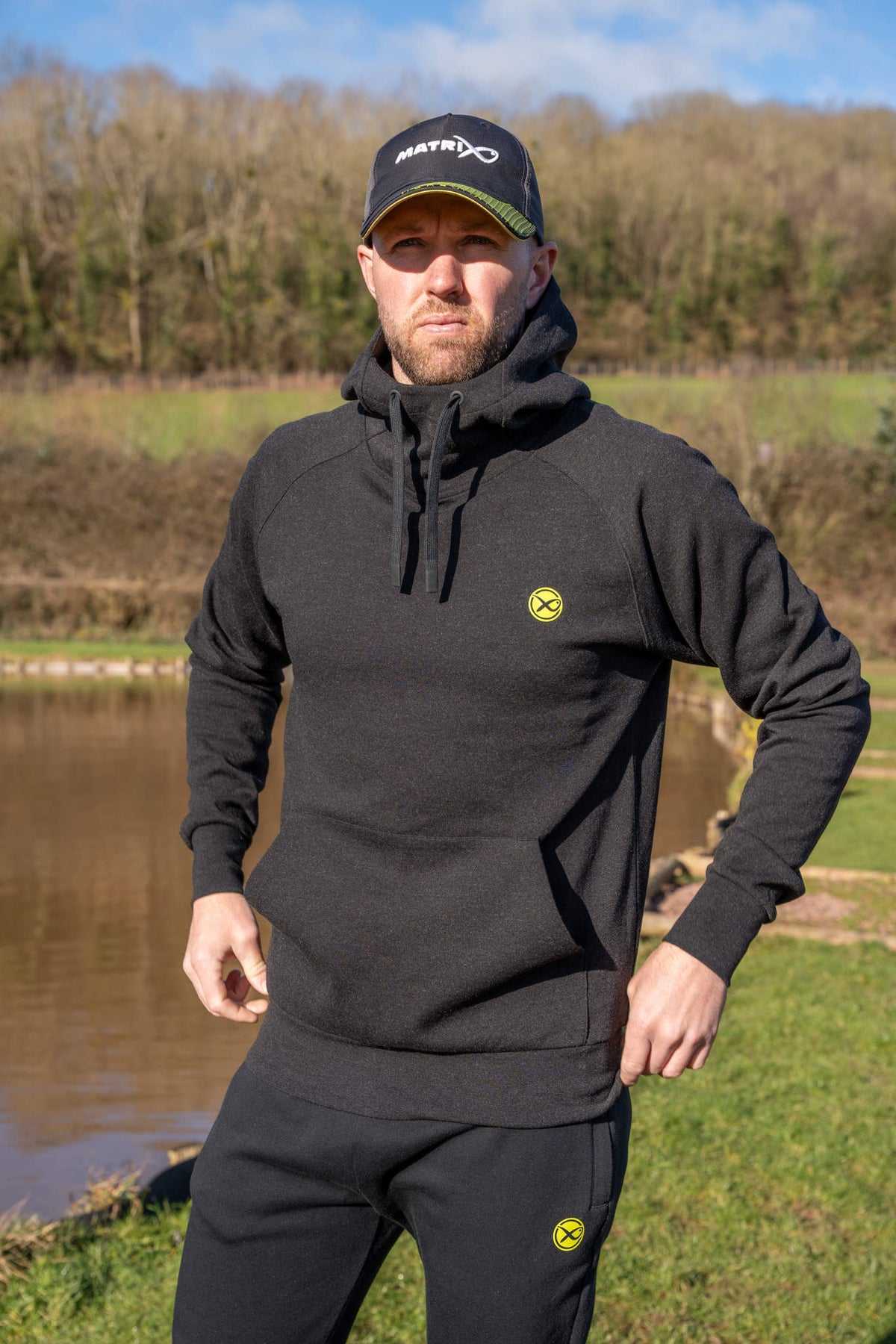 Black Marl Hoody