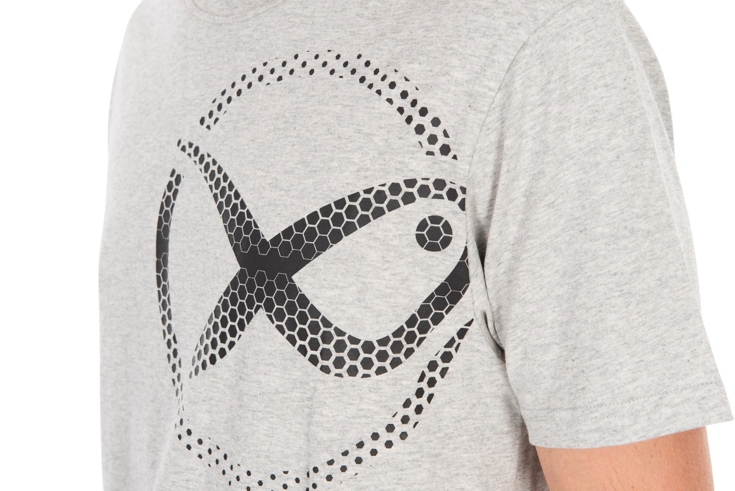 Large Mesh Logo T-Shirt - Grey