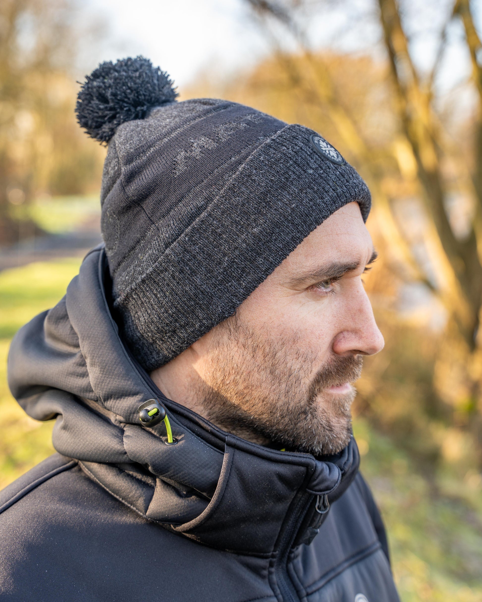 Grey Sherpa Bobble Hat