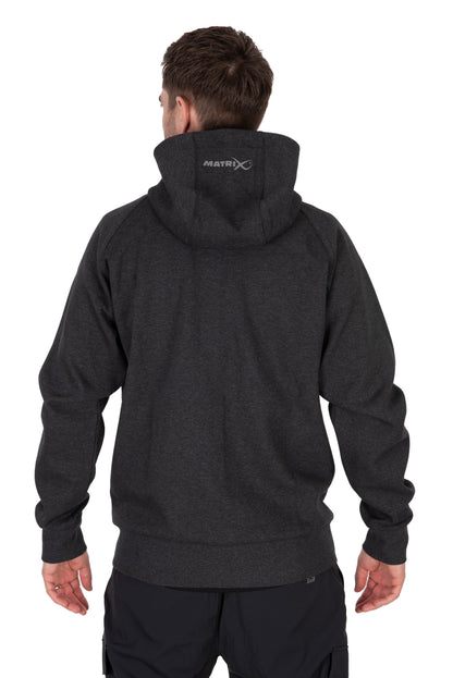 Charcoal Marl Zip Hoody