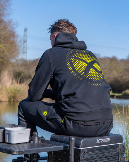 Large Fade Logo Hoody - Black/Lime
