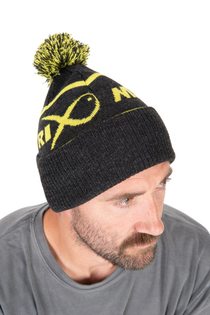 Lime & Grey Bobble Hat