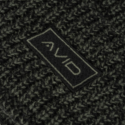 Marl Knit Beanie - Green