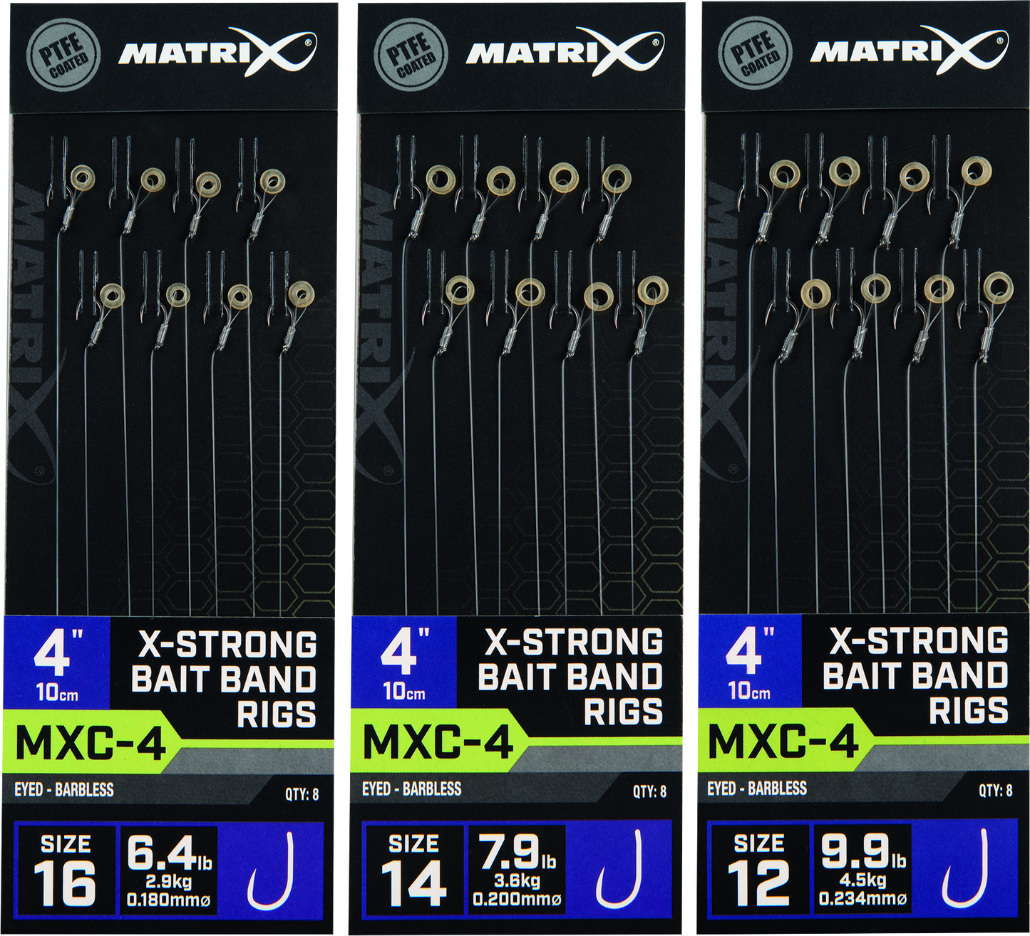 MXC-4 Barbless 4 Bait Band X-Strong 