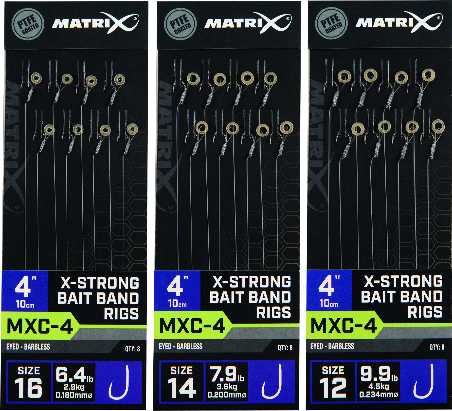MXC-4 Barbless 4 Bait Band X-Strong 