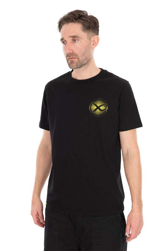 Large Fade Logo T-Shirt - Black/Lime