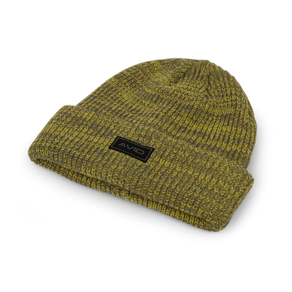 Marl Knit Beanie - Yellow 