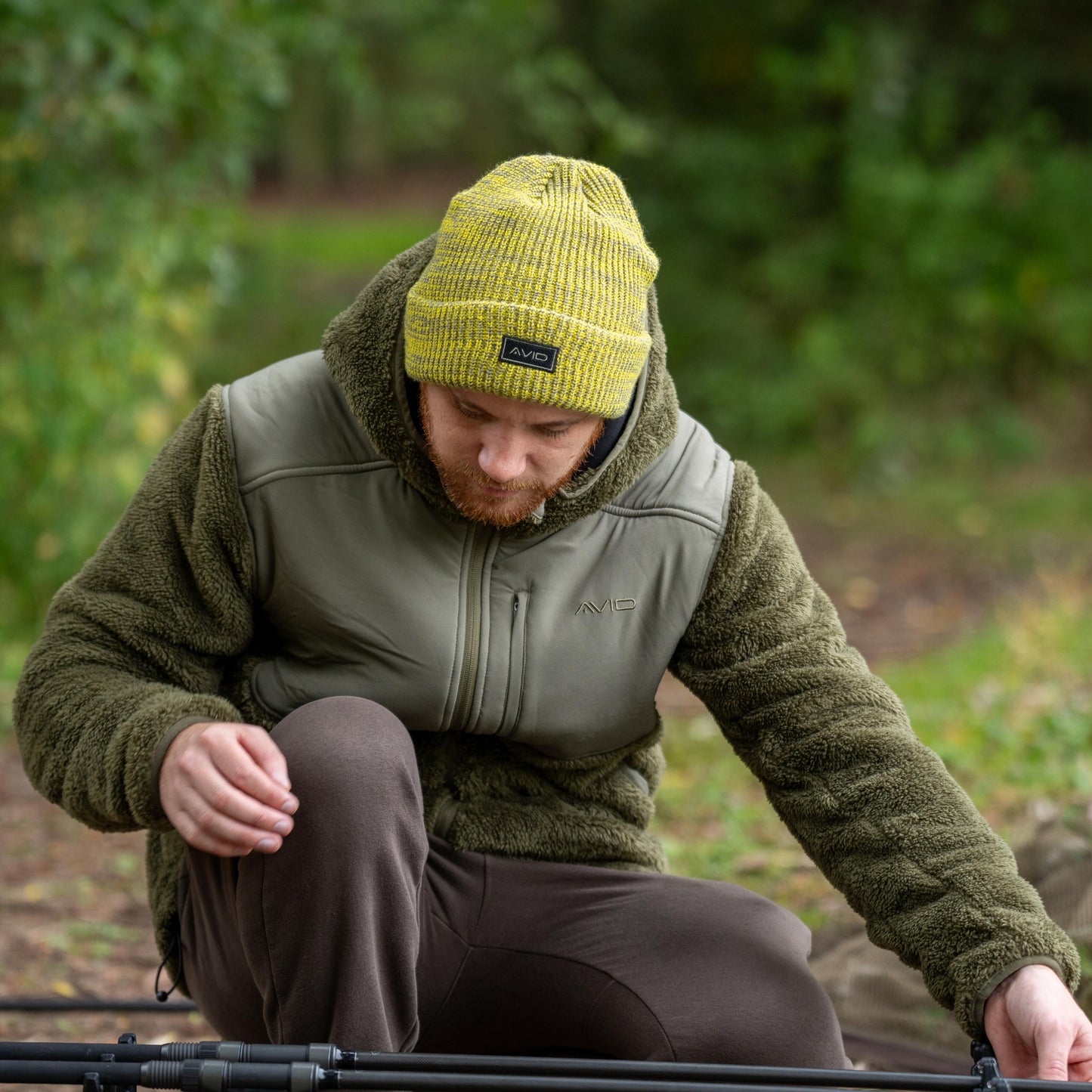 Marl Knit Beanie - Yellow 