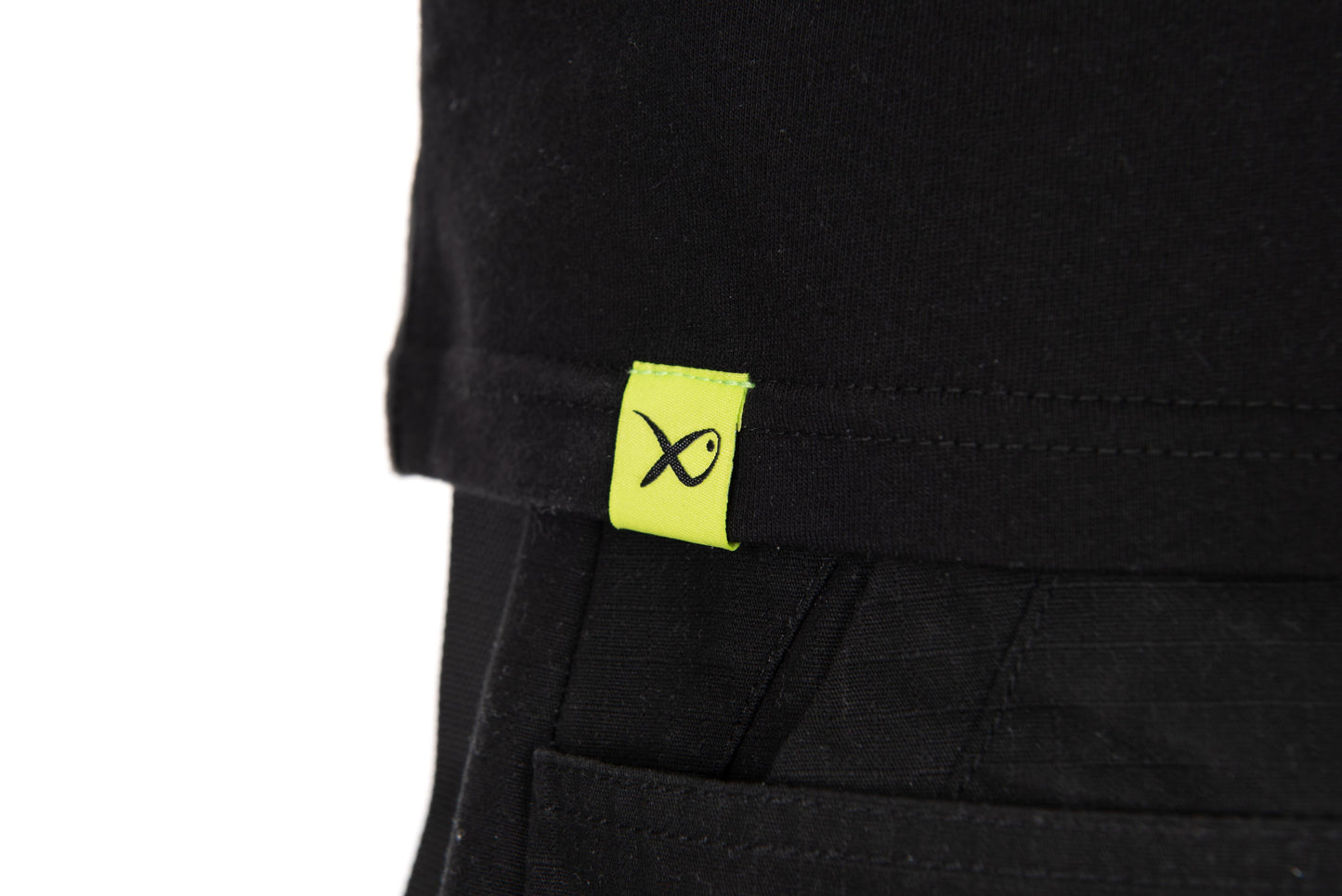Large Fade Logo T-Shirt - Black/Lime