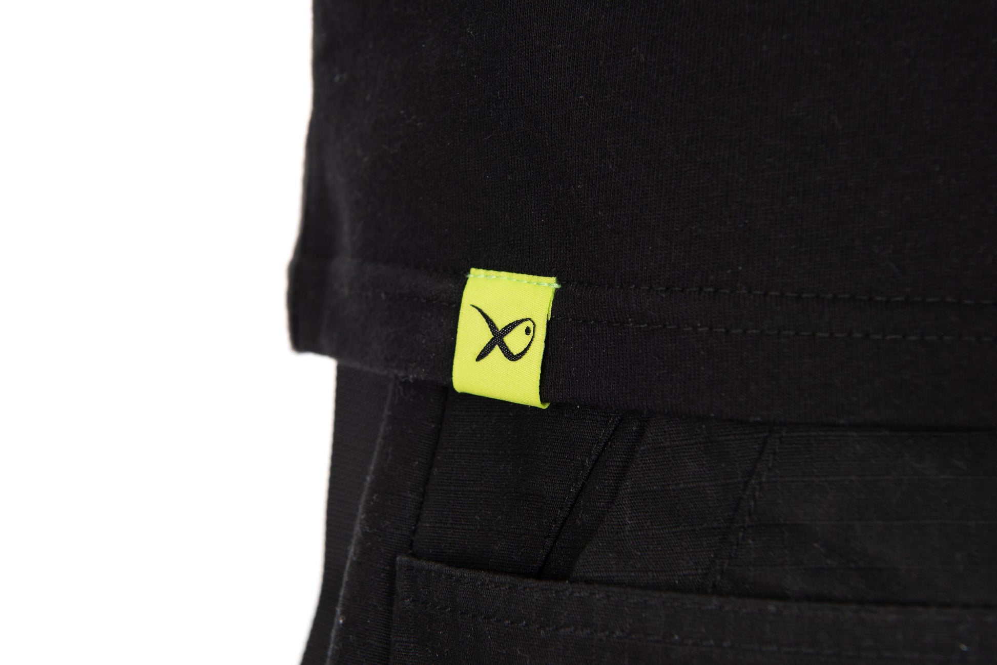 Large Fade Logo T-Shirt - Black/Lime
