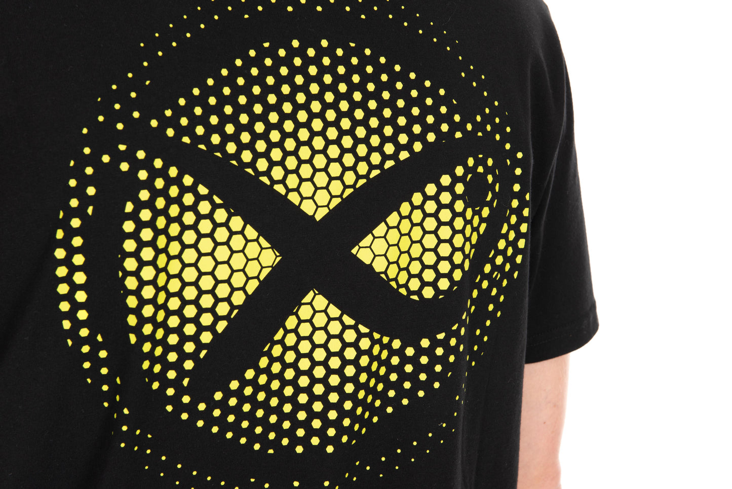 Large Fade Logo T-Shirt - Black/Lime