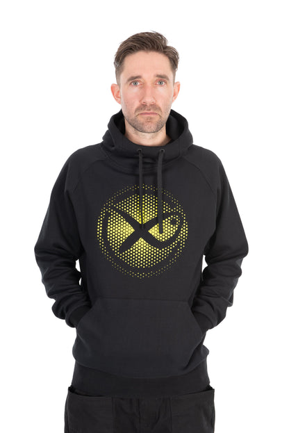 Large Fade Logo Hoody - Black/Lime