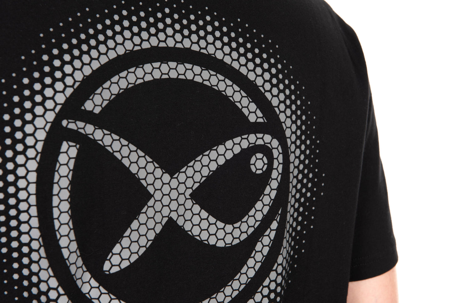 Large Fade Logo T-Shirt - Black/Grey
