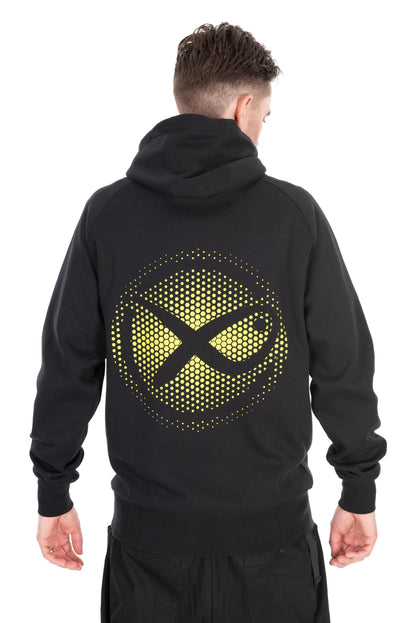 Large Fade Logo Hoody - Black/Lime