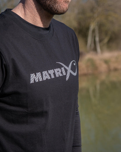 Large Fade Logo T-Shirt - Black/Grey
