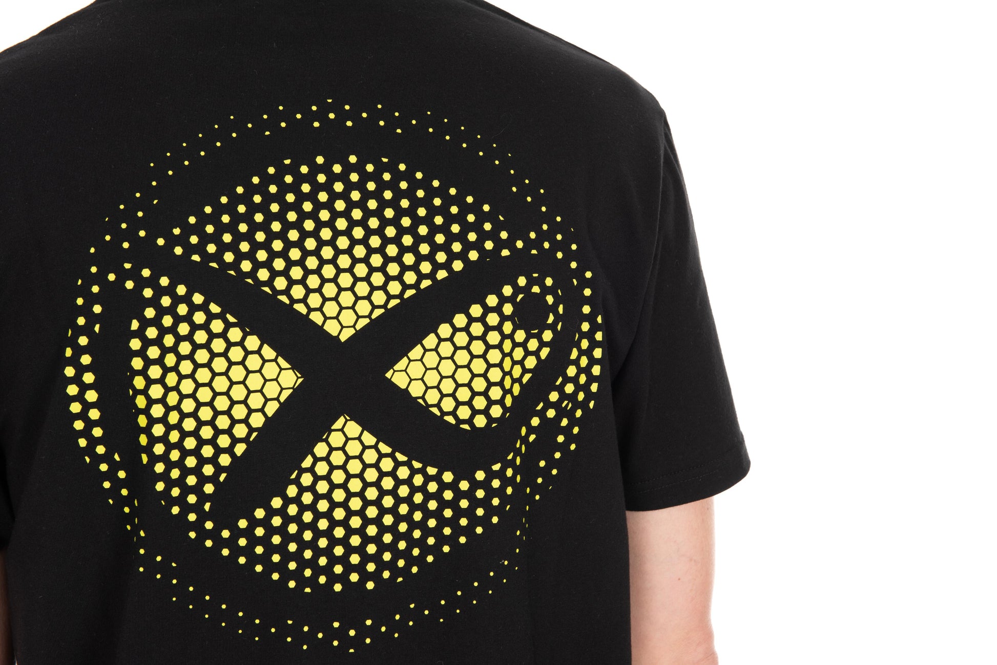 Large Fade Logo T-Shirt - Black/Lime