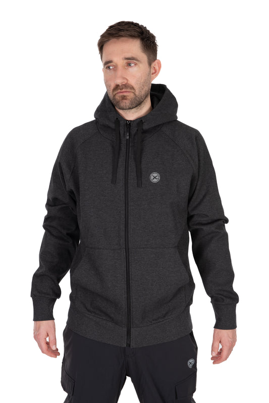 Charcoal Marl Zip Hoody