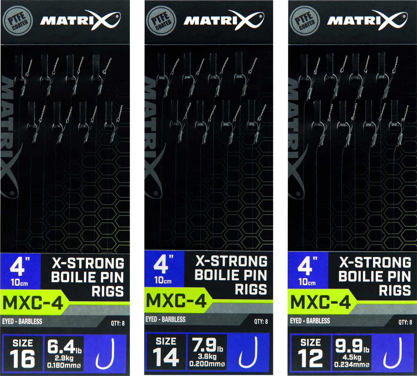 MXC-4 Barbless 4 Boilie Pin X-Strong 