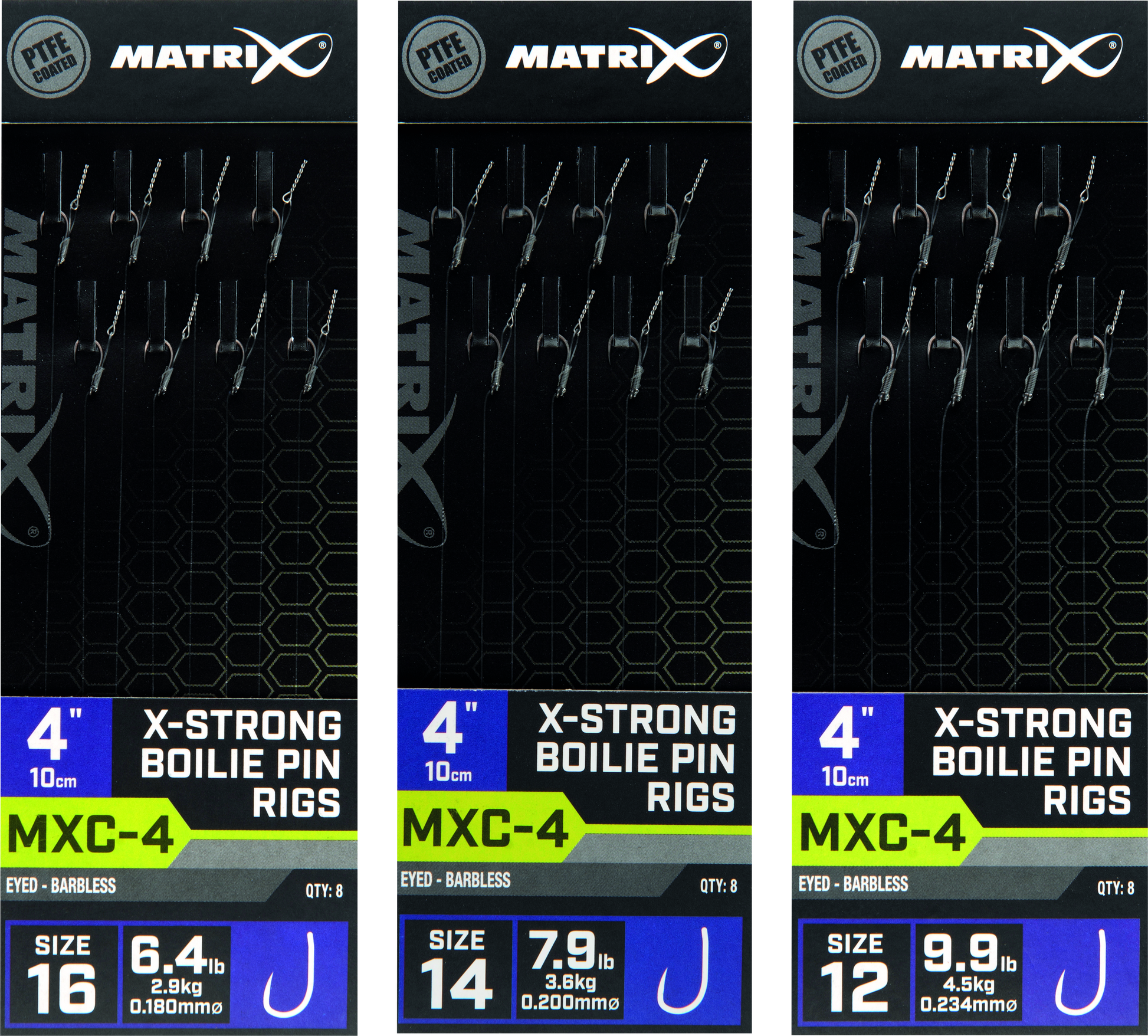 MXC-4 Barbless 4 Boilie Pin X-Strong 